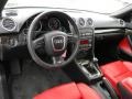 2008 Audi S4 Red/Black Interior Dashboard Photo