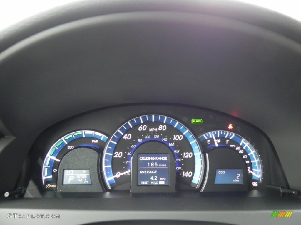 2012 Toyota Camry Hybrid XLE Gauges Photo #59554881