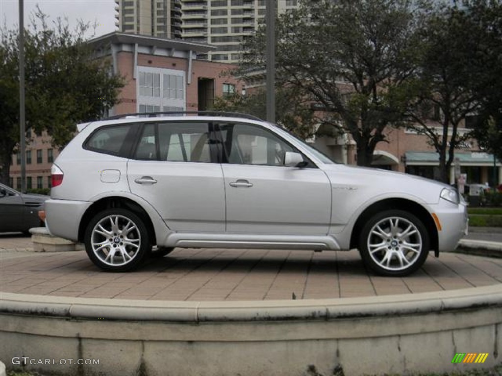 Titanium Silver Metallic 2007 BMW X3 3.0si Exterior Photo #59555733