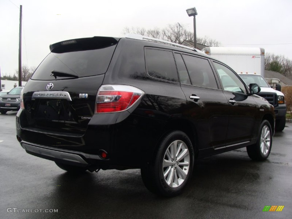 2010 Highlander Hybrid Limited 4WD - Black / Sand Beige photo #5