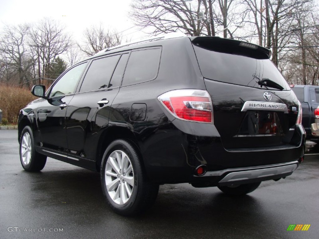 2010 Highlander Hybrid Limited 4WD - Black / Sand Beige photo #7