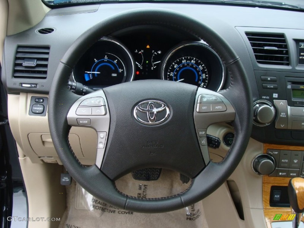 2010 Toyota Highlander Hybrid Limited 4WD Steering Wheel Photos
