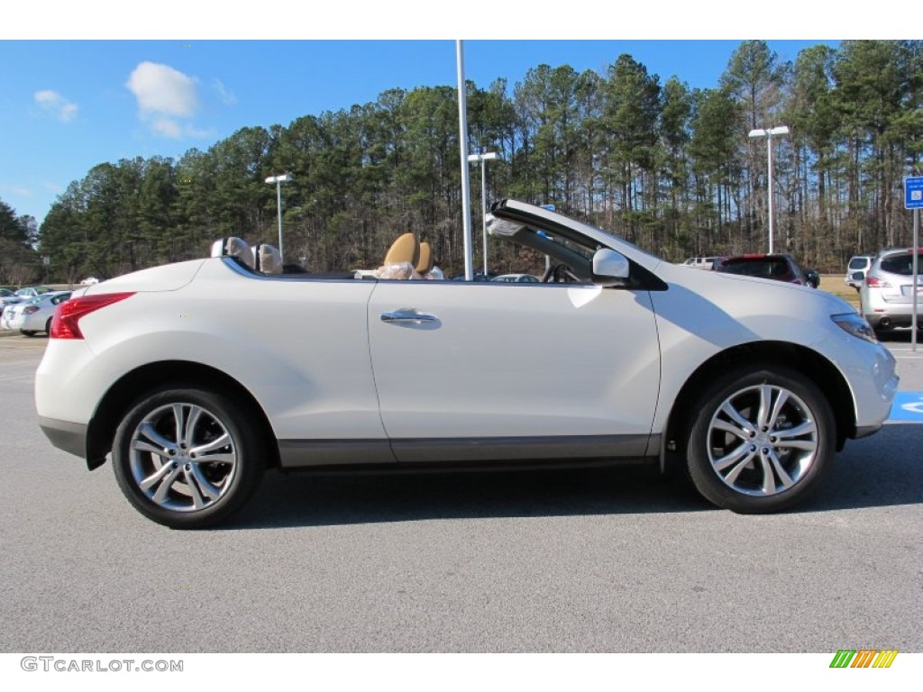 2012 Murano CrossCabriolet AWD - Pearl White / CC Camel photo #5