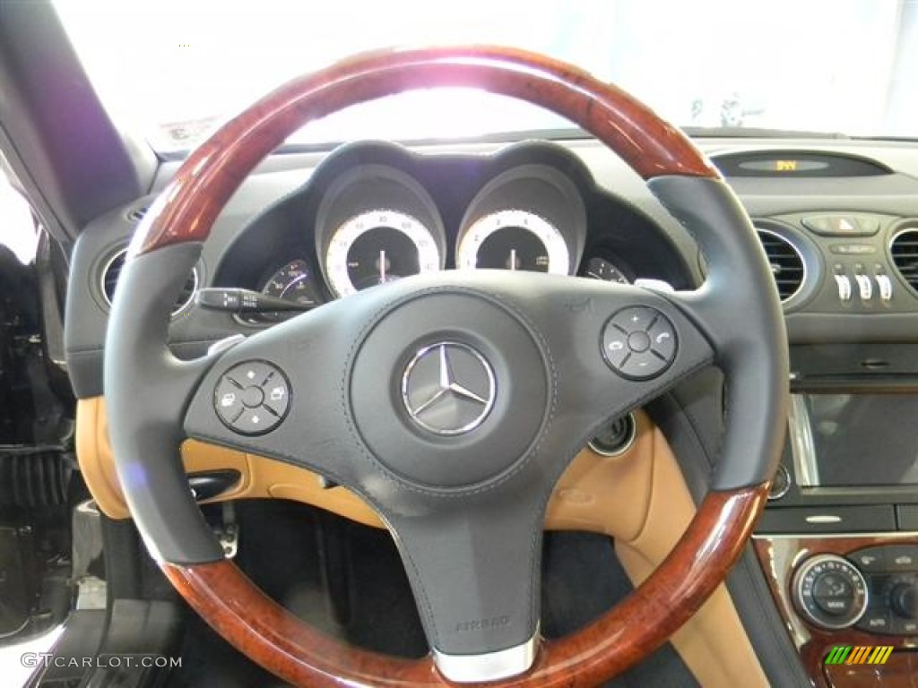 2012 Mercedes-Benz SL 550 Roadster designo Sand Steering Wheel Photo #59558058