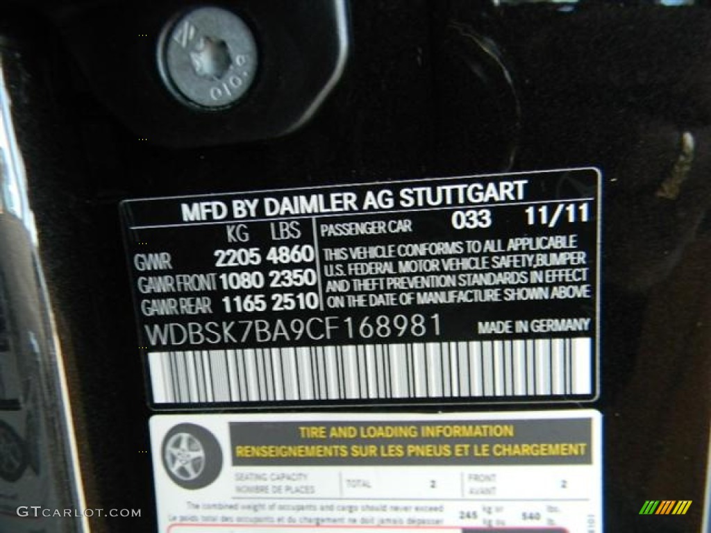 2012 SL 550 Roadster - designo Mocha Black Metallic / designo Sand photo #13