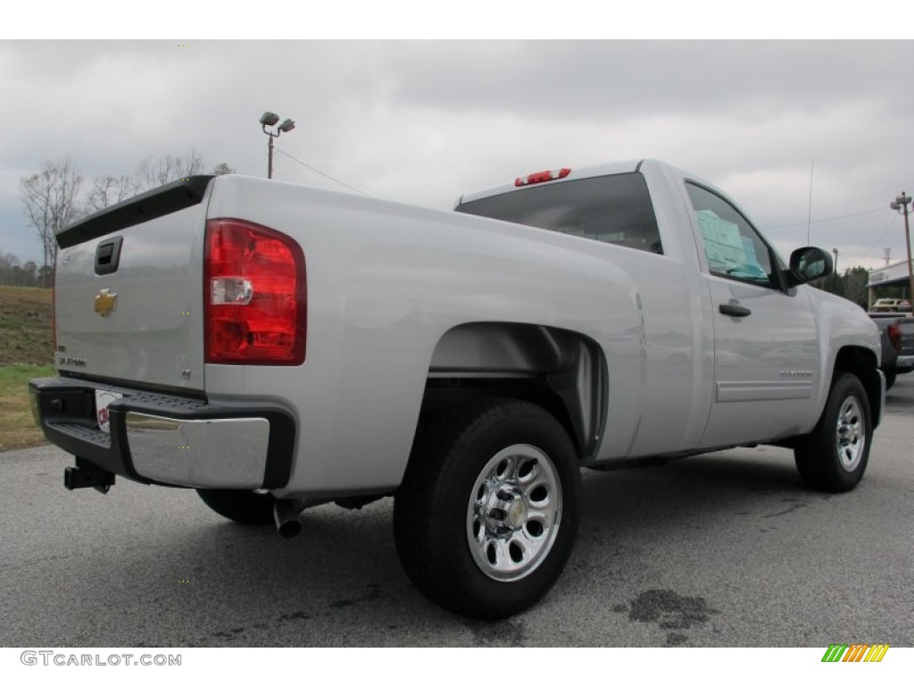 2012 Silverado 1500 LT Regular Cab - Silver Ice Metallic / Ebony photo #7