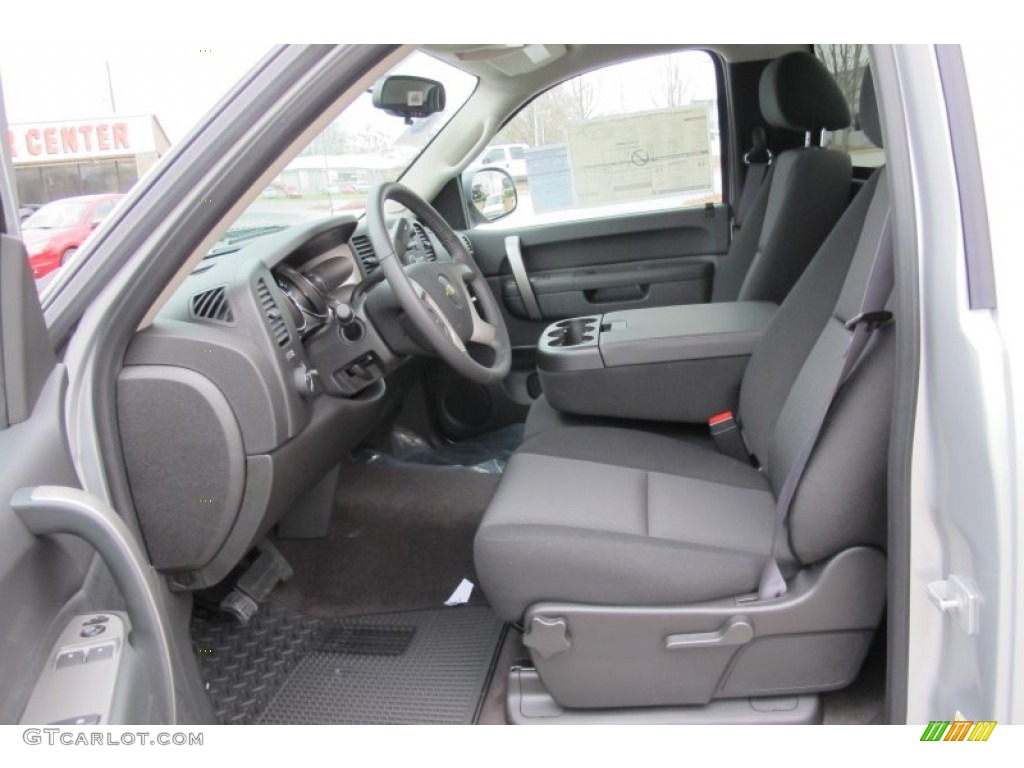 Ebony Interior 2012 Chevrolet Silverado 1500 LT Regular Cab Photo #59558865