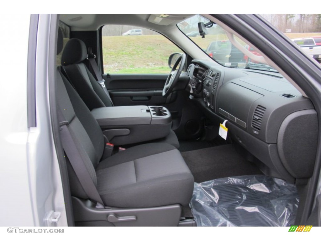 Ebony Interior 2012 Chevrolet Silverado 1500 LT Regular Cab Photo #59558880