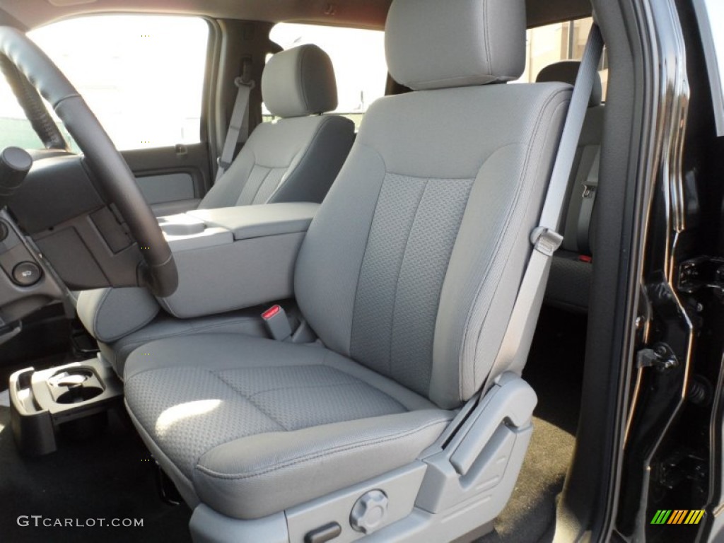 Steel Gray Interior 2012 Ford F150 XLT SuperCrew Photo #59562339