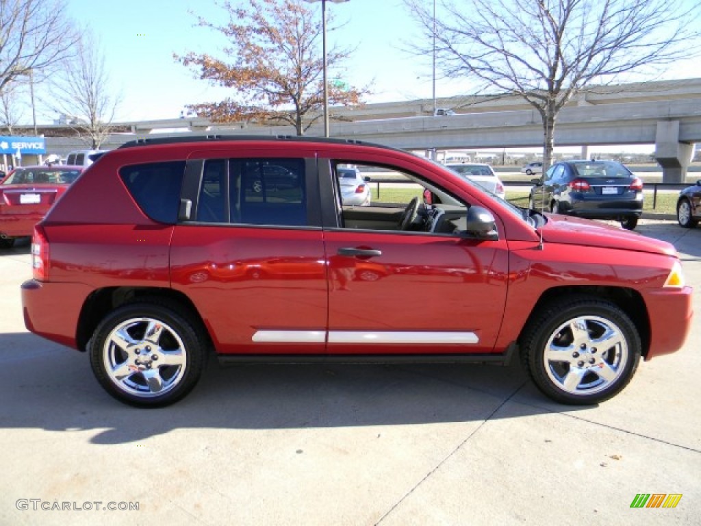 Inferno Red Crystal Pearl 2008 Jeep Compass Limited Exterior Photo #59563533