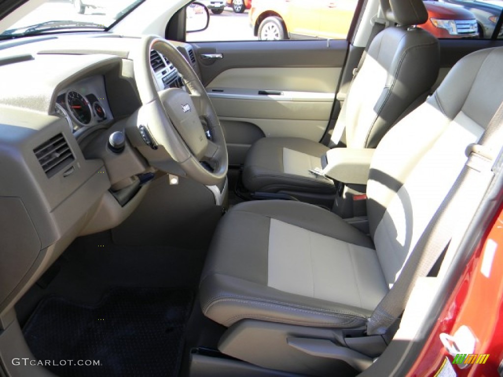 Pastel Pebble Beige Interior 2008 Jeep Compass Limited Photo #59563593