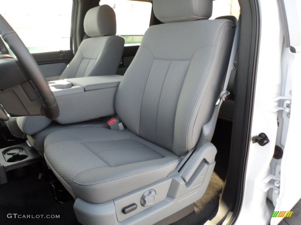 Steel Gray Interior 2012 Ford F150 XLT SuperCrew Photo #59565117