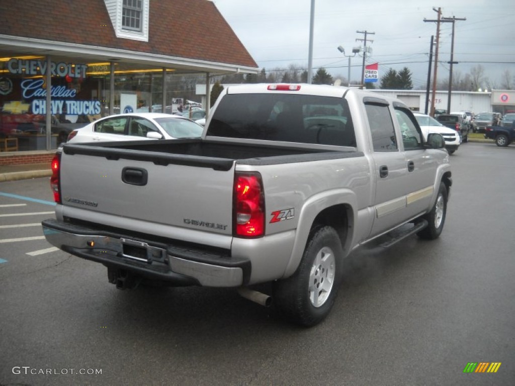 2005 Silverado 1500 Z71 Crew Cab 4x4 - Silver Birch Metallic / Dark Charcoal photo #3