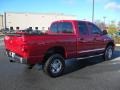 2008 Inferno Red Crystal Pearl Dodge Ram 2500 Laramie Quad Cab 4x4  photo #4