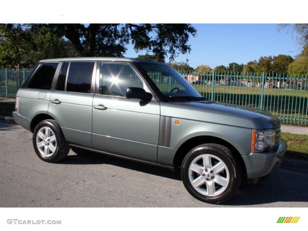 2004 Range Rover HSE - Giverny Green Metallic / Sand/Jet Black photo #13