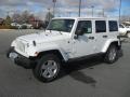 Bright White 2012 Jeep Wrangler Unlimited Sahara 4x4 Exterior