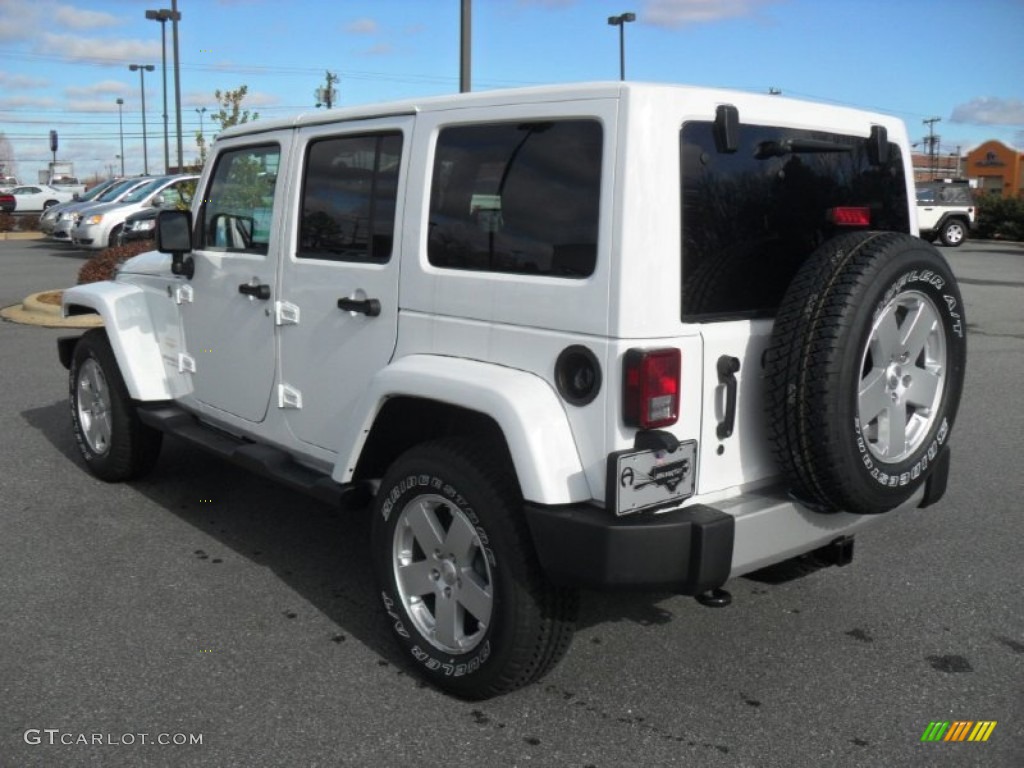 Bright White 2012 Jeep Wrangler Unlimited Sahara 4x4 Exterior Photo #59569812