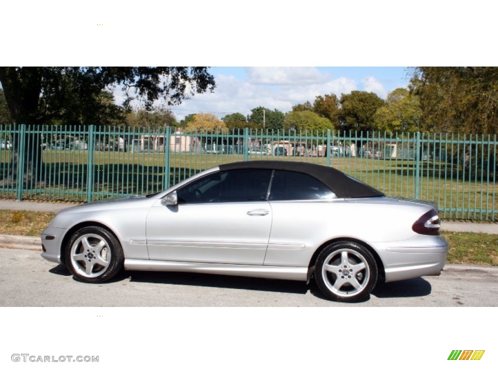 2004 CLK 500 Cabriolet - Brilliant Silver Metallic / Charcoal/Dark Ash photo #4