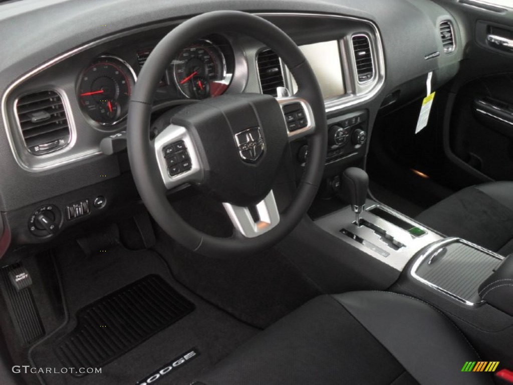2012 Dodge Charger R/T Road and Track Black Dashboard Photo #59570260