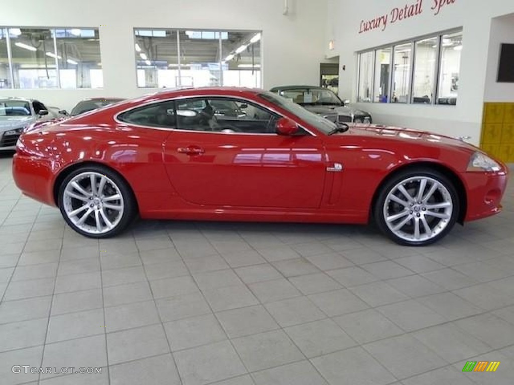 2007 XK XK8 Coupe - Salsa Red / Charcoal photo #1