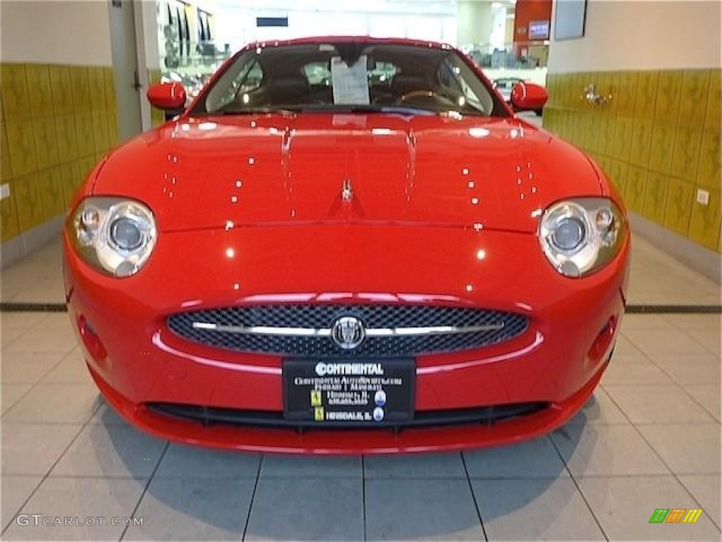 2007 XK XK8 Coupe - Salsa Red / Charcoal photo #3