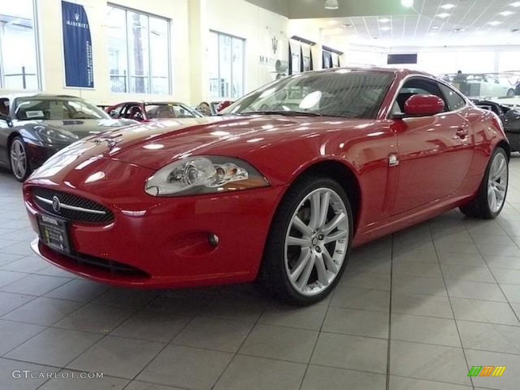 2007 XK XK8 Coupe - Salsa Red / Charcoal photo #5