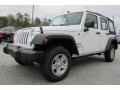 2012 Bright White Jeep Wrangler Unlimited Sport 4x4  photo #3