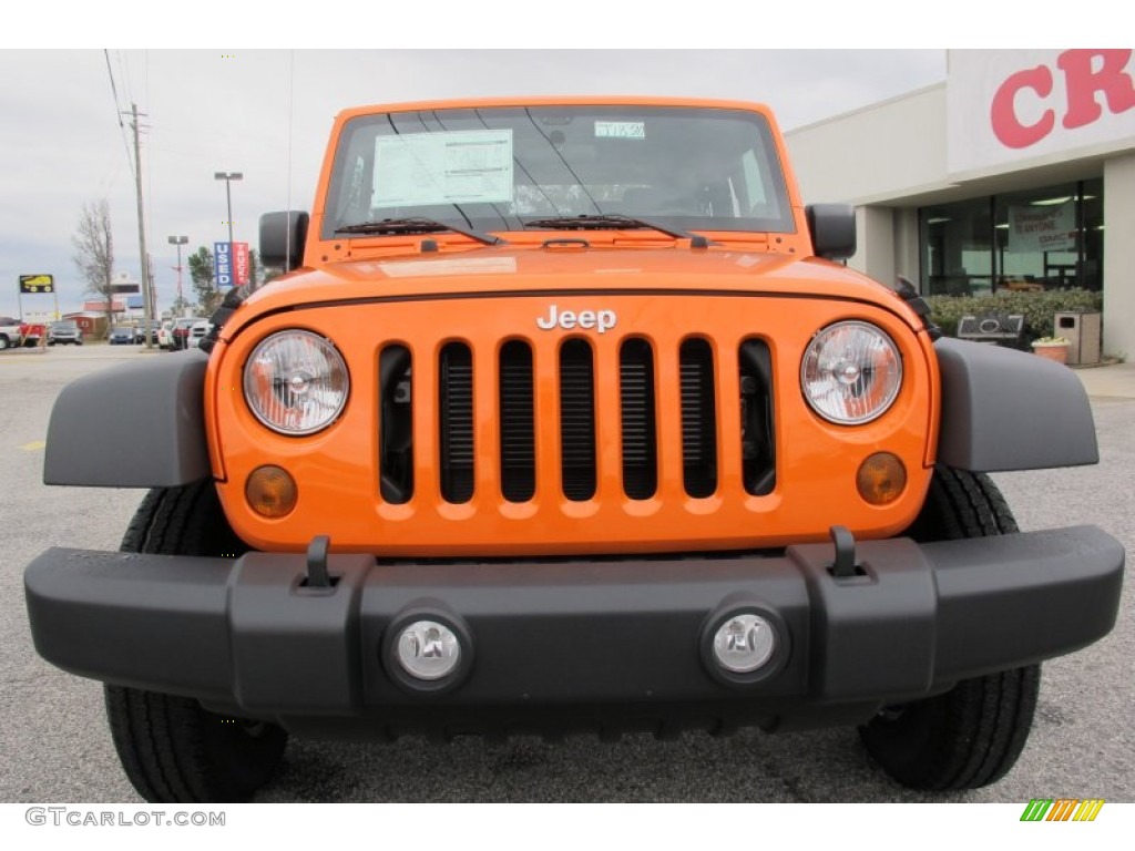 2012 Wrangler Sport 4x4 - Crush Orange / Black photo #2