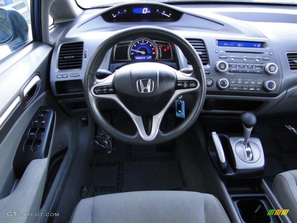 2009 Honda Civic EX Sedan Gray Dashboard Photo #59572020