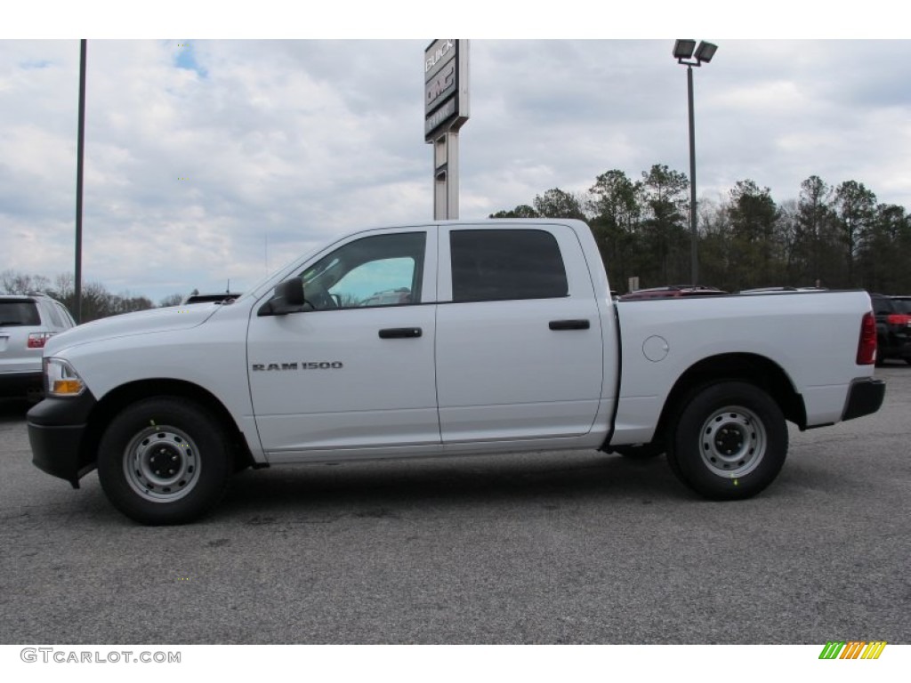 2012 Ram 1500 ST Crew Cab - Bright White / Dark Slate Gray/Medium Graystone photo #4