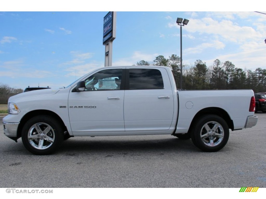 2012 Ram 1500 Big Horn Crew Cab - Bright White / Light Pebble Beige/Bark Brown photo #4