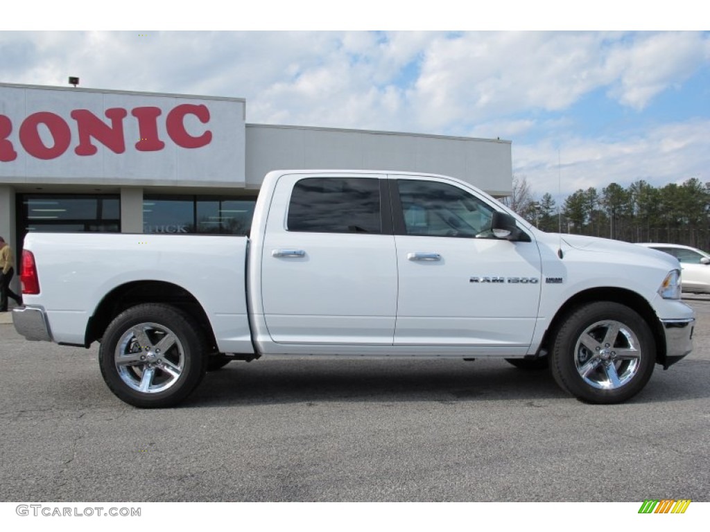 2012 Ram 1500 Big Horn Crew Cab - Bright White / Light Pebble Beige/Bark Brown photo #8