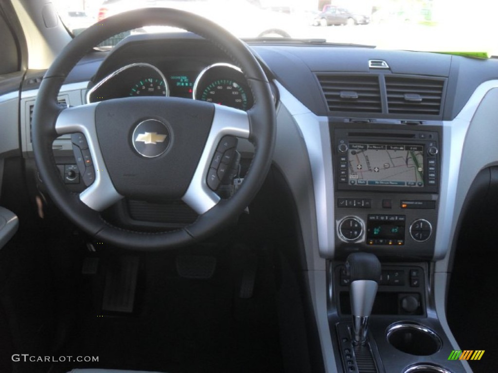 2012 Chevrolet Traverse LTZ Light Gray/Ebony Dashboard Photo #59573238