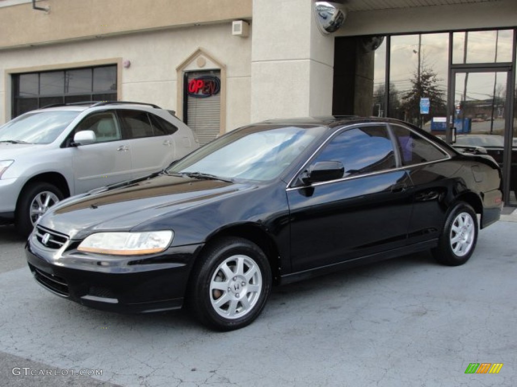 2002 Accord SE Coupe - Nighthawk Black Pearl / Charcoal photo #3