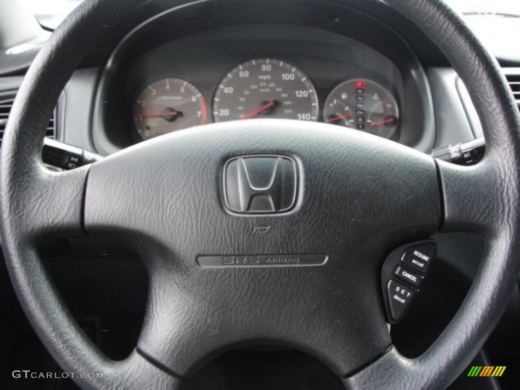 2002 Honda Accord SE Coupe Charcoal Steering Wheel Photo #59573676