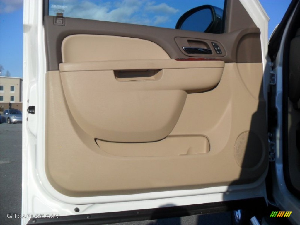 2012 Silverado 1500 LTZ Crew Cab 4x4 - White Diamond Tricoat / Light Cashmere/Dark Cashmere photo #9