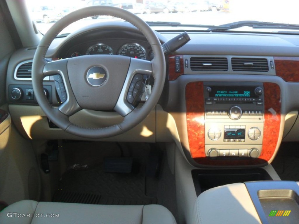 2012 Chevrolet Silverado 1500 LTZ Crew Cab 4x4 Light Cashmere/Dark Cashmere Dashboard Photo #59573974