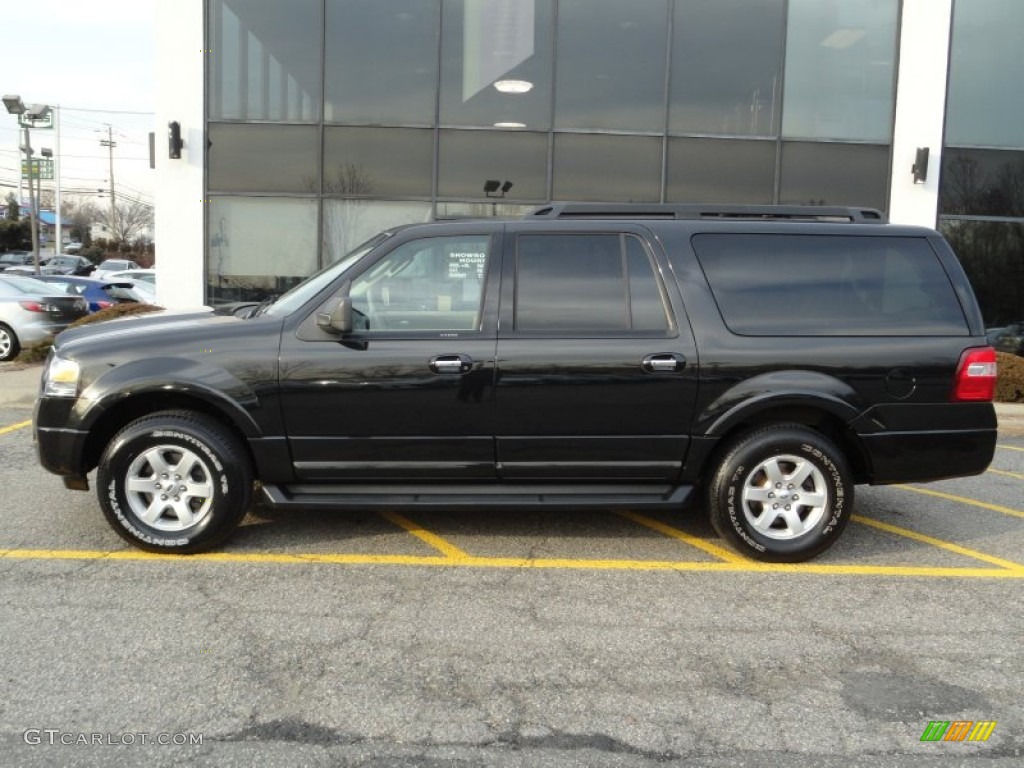 2010 Expedition EL XLT 4x4 - Tuxedo Black / Charcoal Black/Camel photo #8