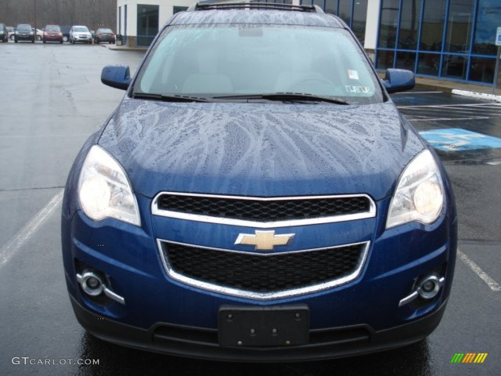 2010 Equinox LT AWD - Navy Blue Metallic / Jet Black/Light Titanium photo #2