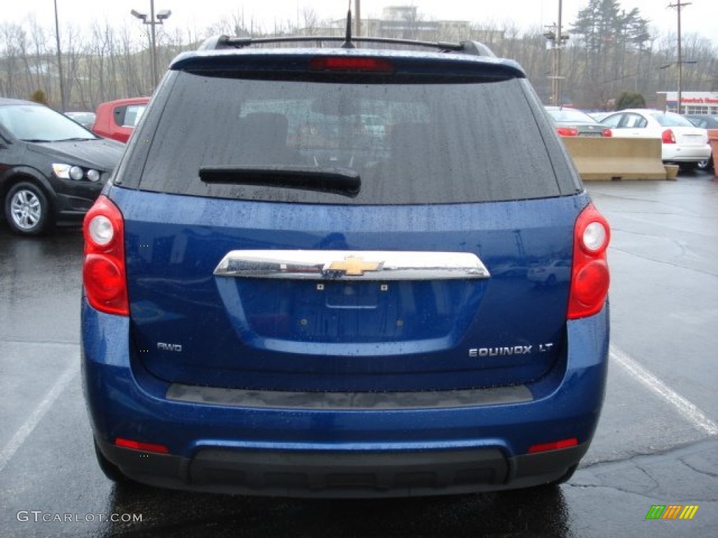 2010 Equinox LT AWD - Navy Blue Metallic / Jet Black/Light Titanium photo #6