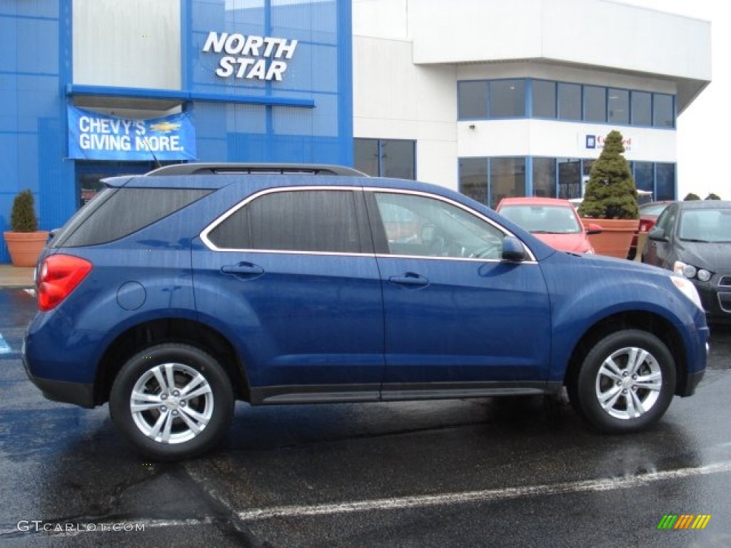 2010 Equinox LT AWD - Navy Blue Metallic / Jet Black/Light Titanium photo #8