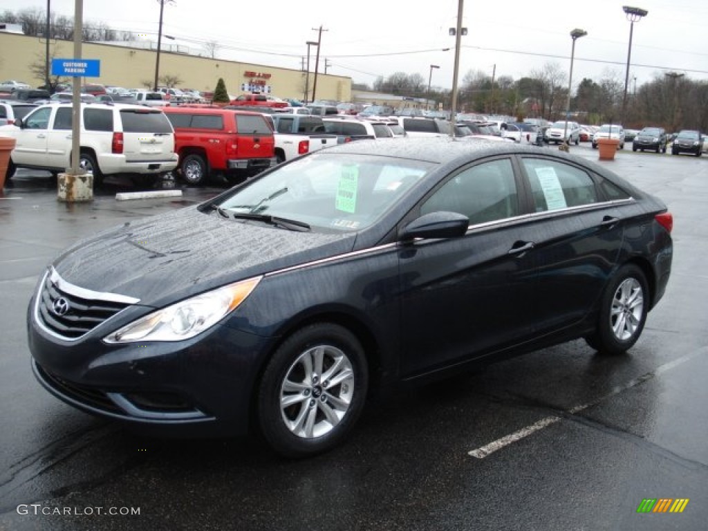 2011 Sonata GLS - Indigo Blue Pearl / Gray photo #3