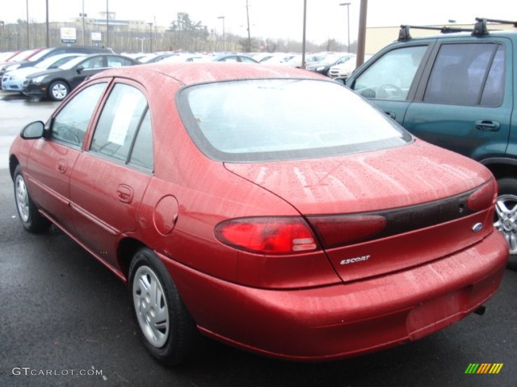1999 Escort SE Sedan - Toreador Red Metallic / Medium Graphite photo #6