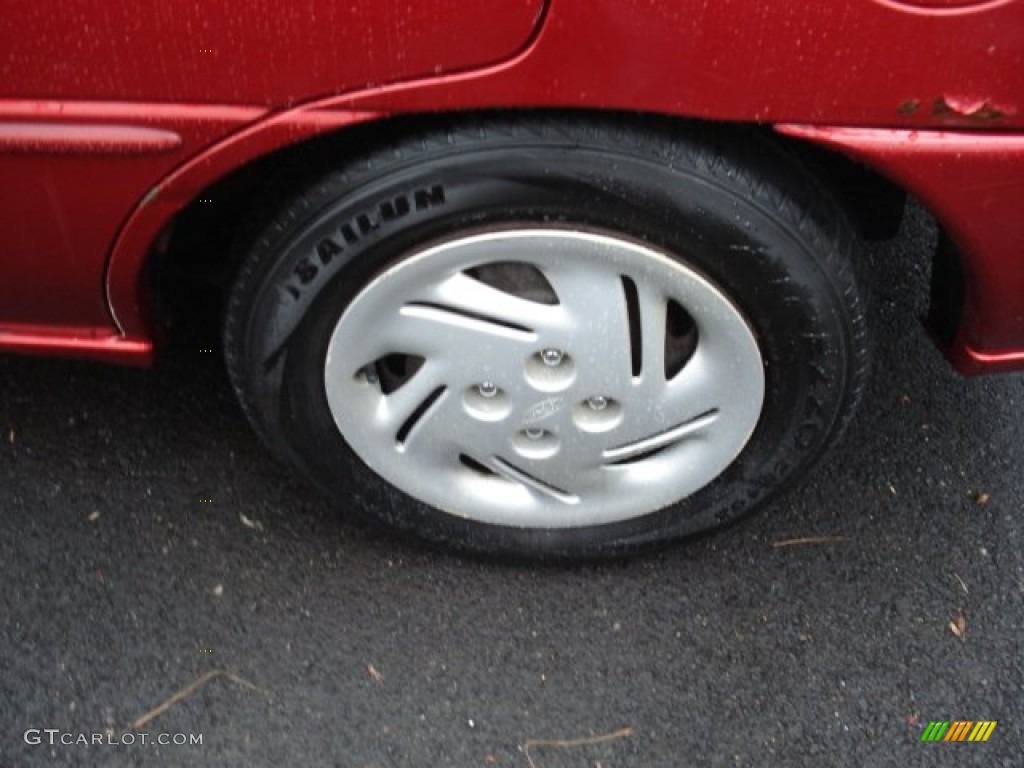 1999 Escort SE Sedan - Toreador Red Metallic / Medium Graphite photo #7