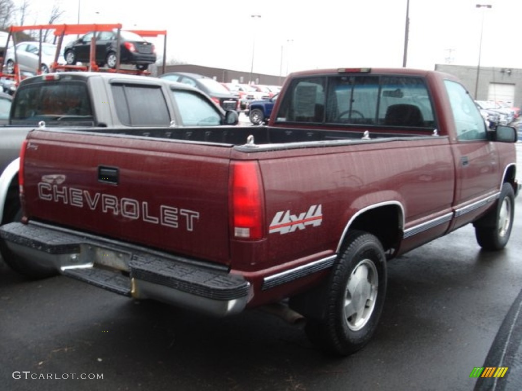 Dark Carmine Red Metallic 1998 Chevrolet C/K K1500 Regular Cab 4x4 Exterior Photo #59576178