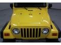 2004 Solar Yellow Jeep Wrangler Rubicon 4x4  photo #11