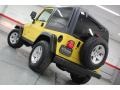 2004 Solar Yellow Jeep Wrangler Rubicon 4x4  photo #19