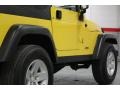 2004 Solar Yellow Jeep Wrangler Rubicon 4x4  photo #29