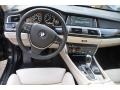 Ivory White/Black Nappa Leather Dashboard Photo for 2010 BMW 5 Series #59580519