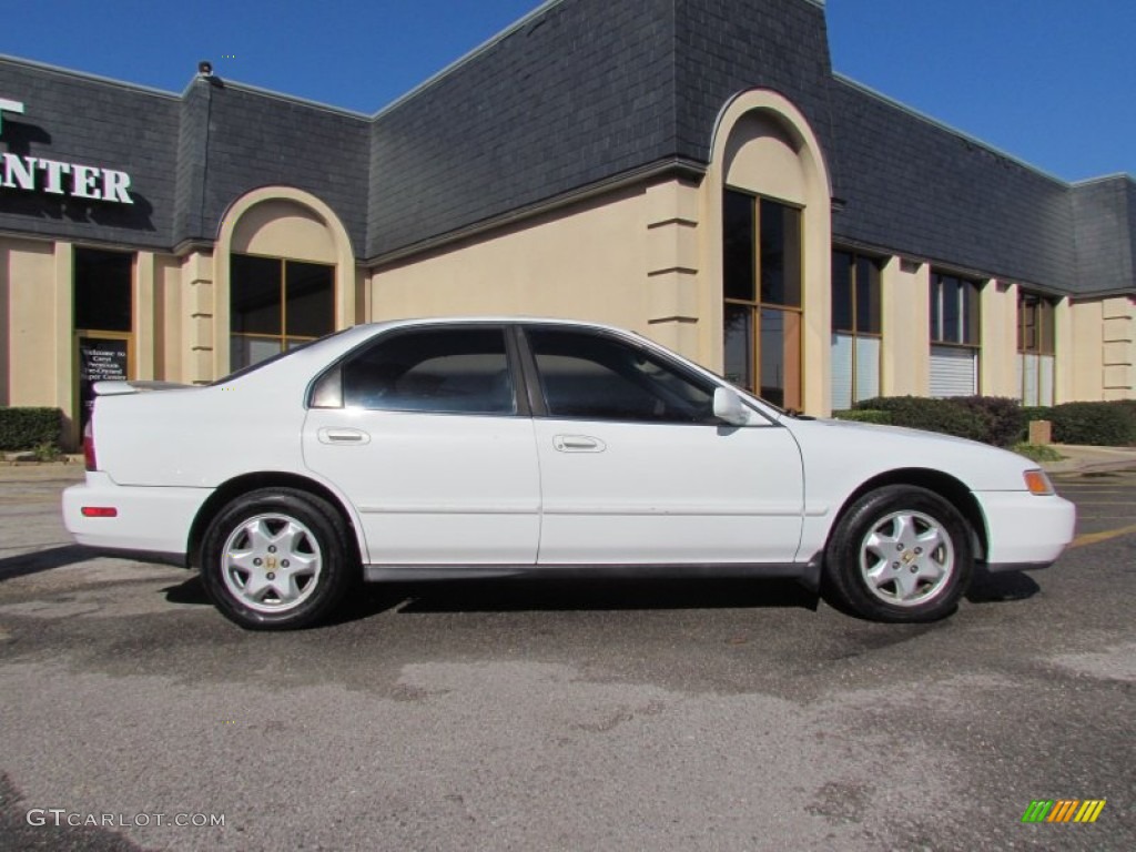 1996 Accord EX V6 Sedan - Frost White / Gray photo #4